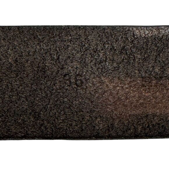 Vintage Tommy Hilfiger Men’s Leather Belt USA Made Sz 36 Walnut Brown - Picture 9 of 11